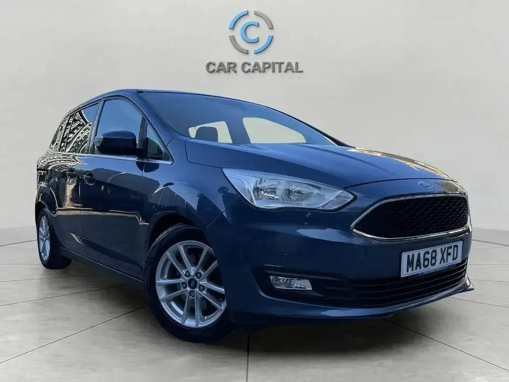 Used Ford Grand C-Max Zetec 125 HP (91 kW) 2018 Blue MPV
