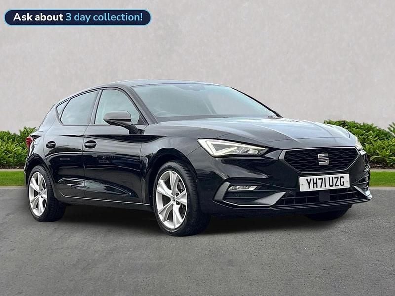 Black Used 2021 Seat Leon FR Hatchback | £15,395 (Fair price) - Image 1/4