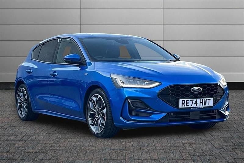 Blue Used 2024 Ford Focus ST-Line X Hatchback | £20,490 (Fair price) - Image 1/2