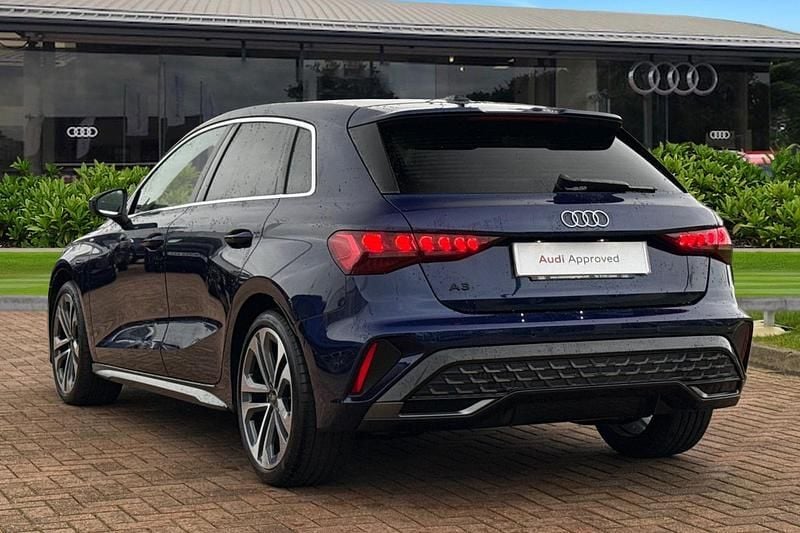 Used Audi A3 S-Line 150 HP (110 kW) 2025 Blue Hatchback