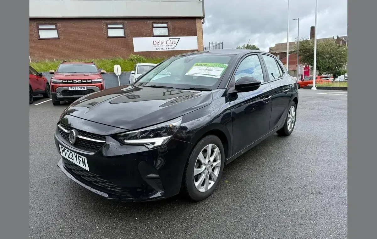 Used Vauxhall Corsa Design Edition 75 HP (55 kW) 2023 Black Hatchback