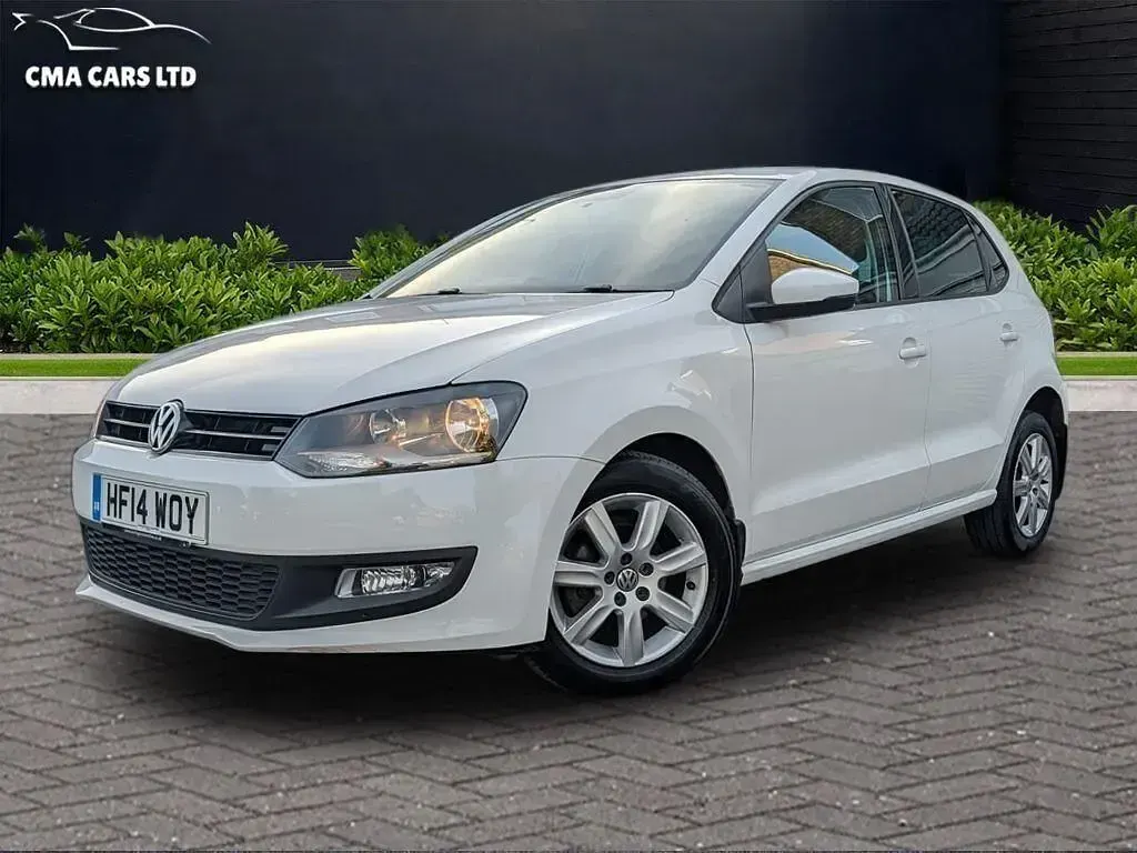 Begagnad VW Polo Edition 2014 Vit Halvkombi