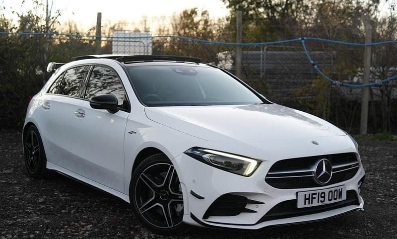 White Used 2019 Mercedes A35 AMG Premium Plus Hatchback | £21,995 (Fair price) - Image 1/4