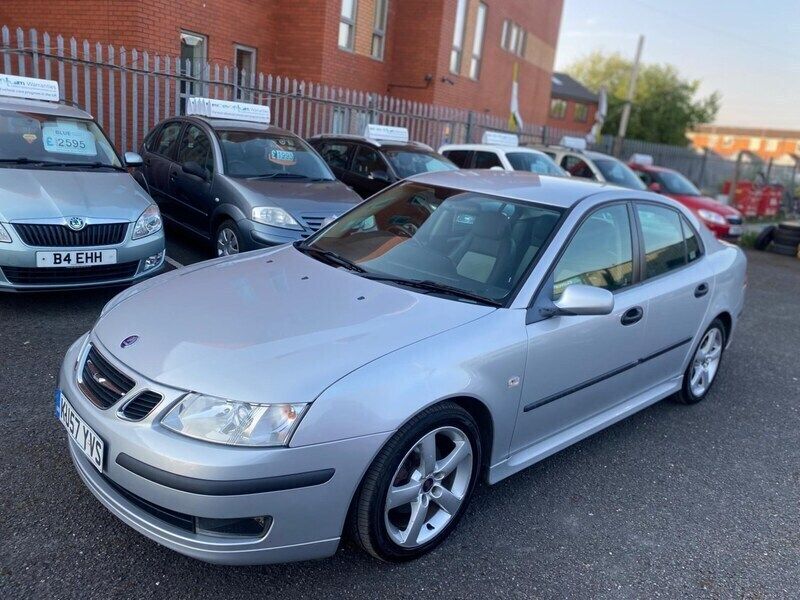 Silver Used 2007 Saab 9-3 Vector Sedan | £2,499 (Fair price) - Image 1/4