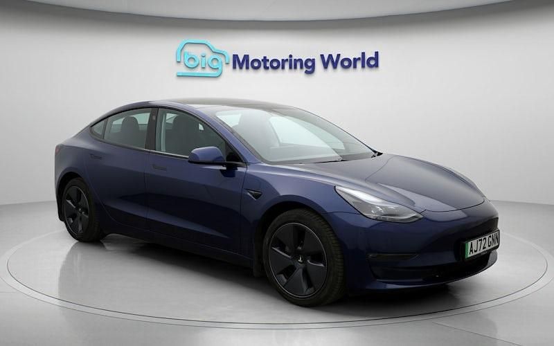Used Tesla Model 3 Long Range AWD 366 kW (498 HP) 2022 Blue Sedan