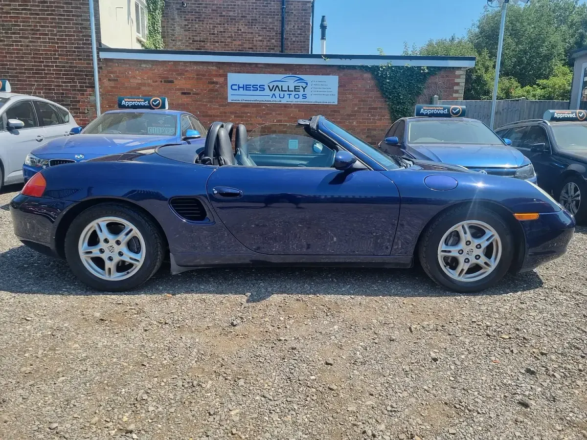 Used Porsche Boxster 220 HP (161 kW) 2002 Blue Cabriolet