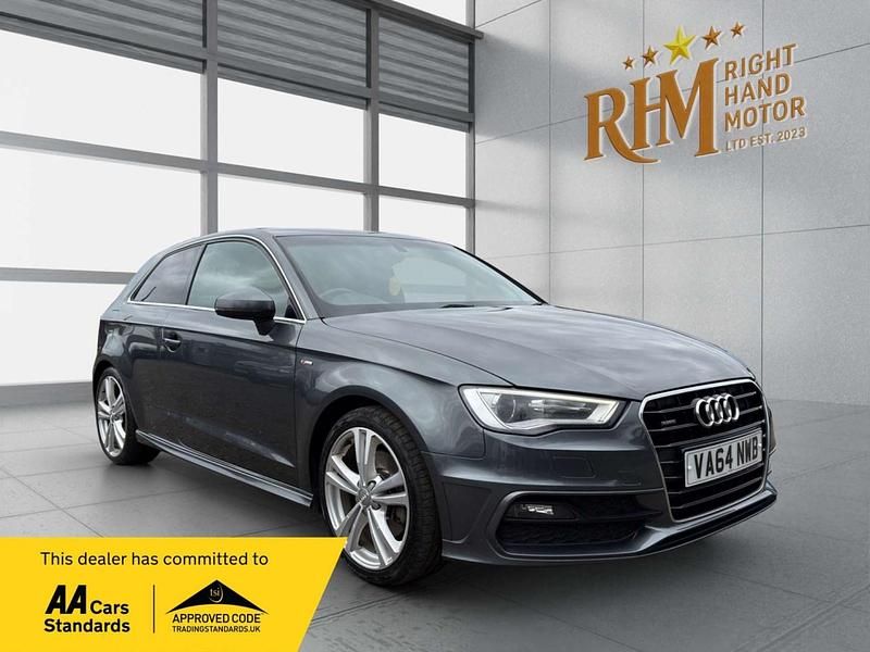 Begagnad Audi A3 S-Line 184 HK (135 kW) 2015 Grå Halvkombi