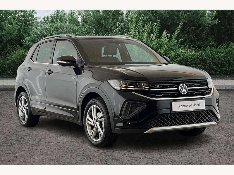 Black Used 2024 VW T-Cross R-line SUV | £24,490 (A bit pricey) - Image 1/4
