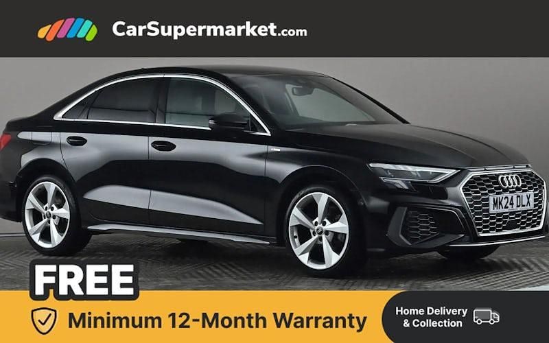 Used Audi A3 S-Line 150 HP (110 kW) 2024 Black Sedan