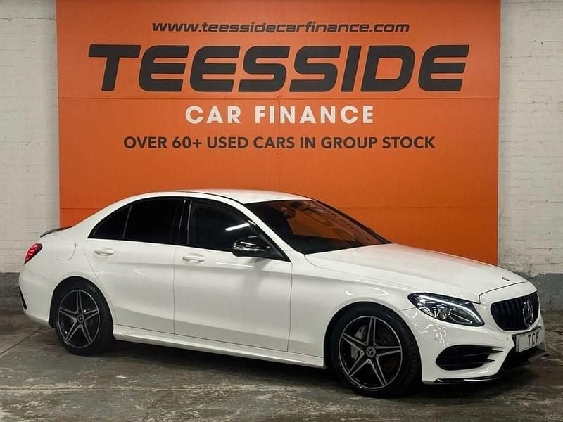 White Used 2015 Mercedes C250 AMG line Sedan | £12,995 (Fair price) - Image 1/4