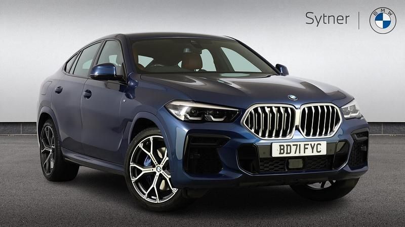 Blue Used 2021 BMW X6 M Sport SUV | £43,000 (Good price) - Image 1/4
