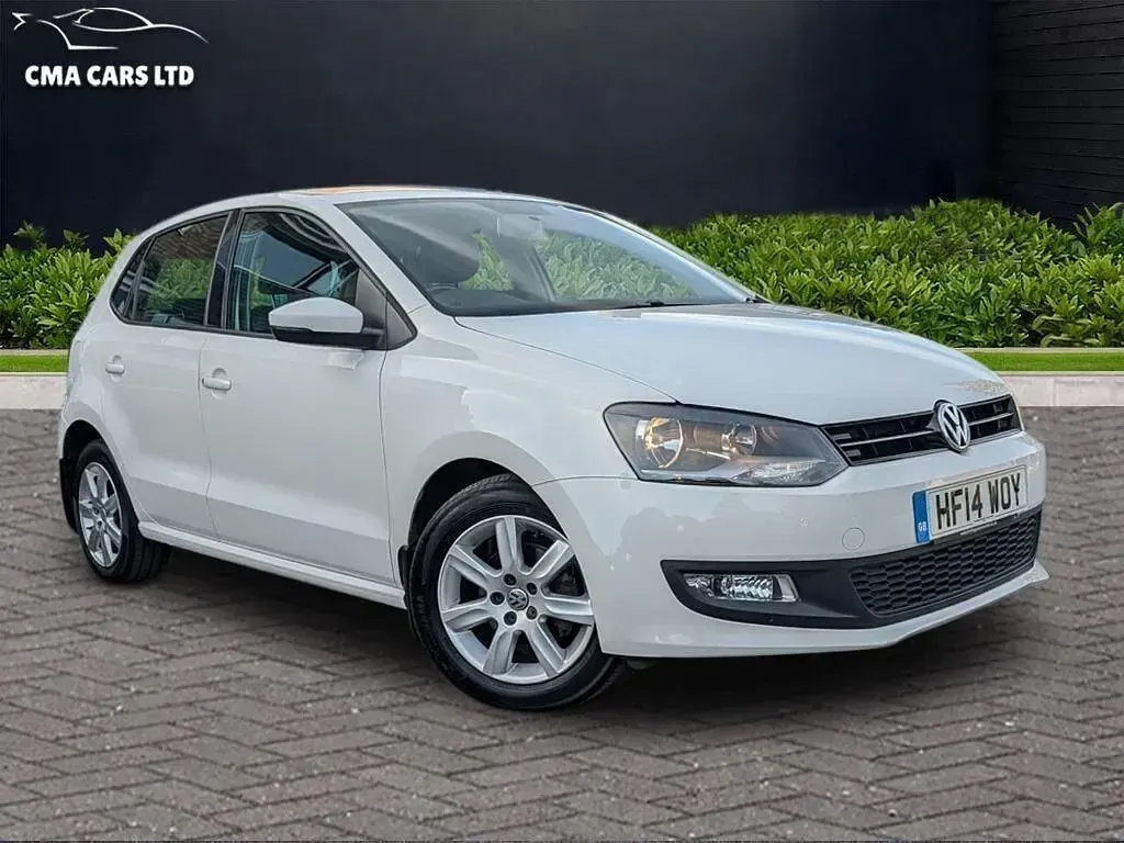 Begagnad VW Polo Edition 2014 Vit Halvkombi