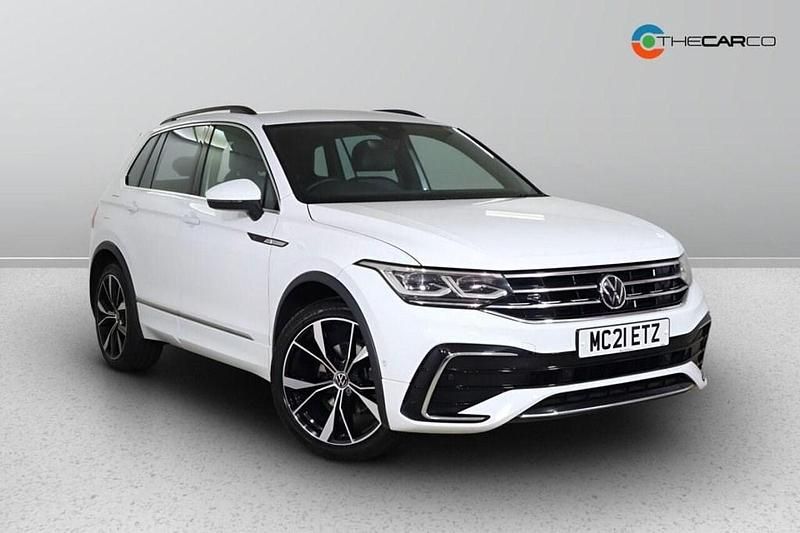 White Used 2021 VW Tiguan R-line SUV | £23,475 (Fair price) - Image 1/1