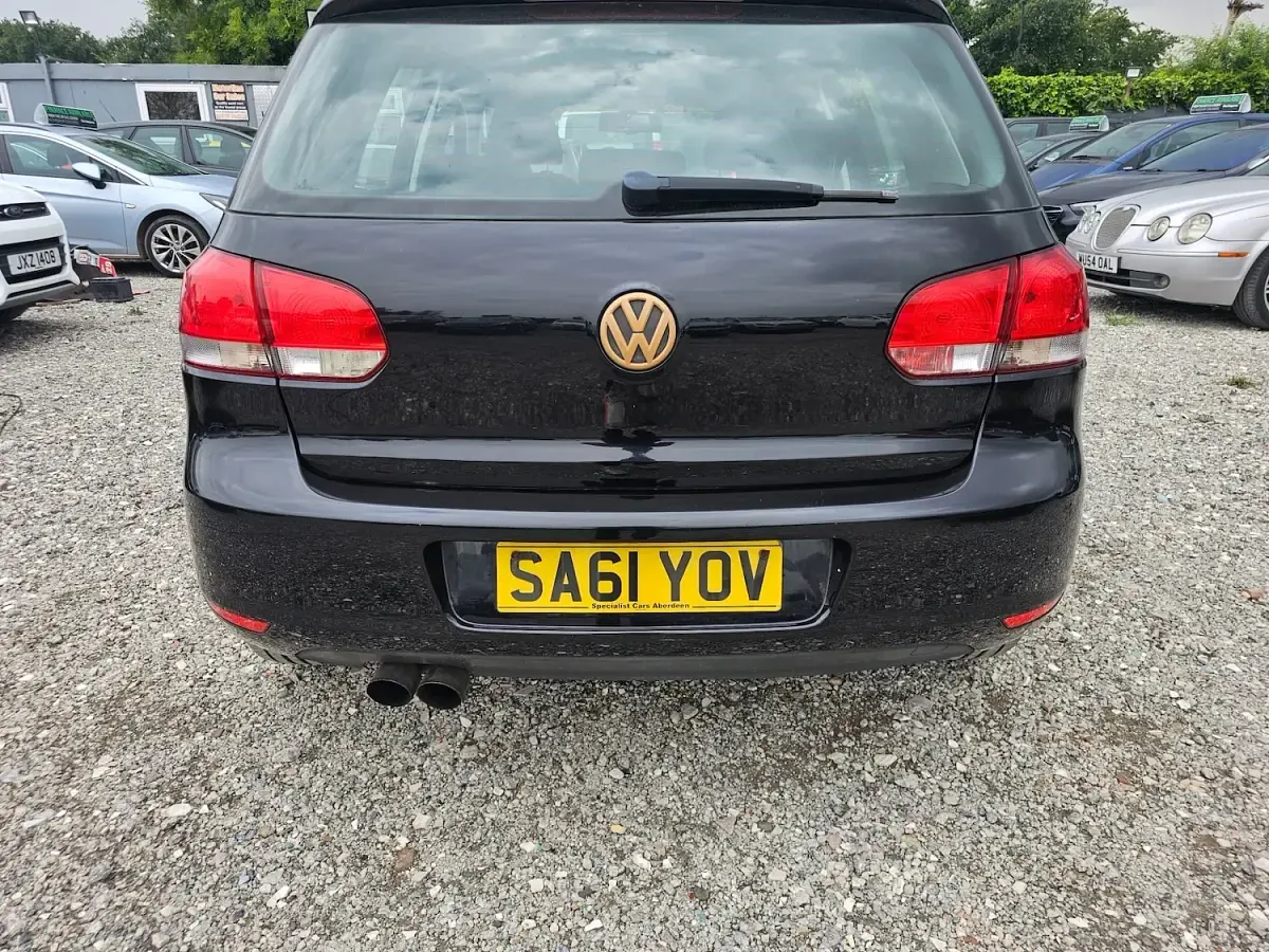 Used VW Golf VI Match 122 HP (89 kW) 2011 Black Hatchback