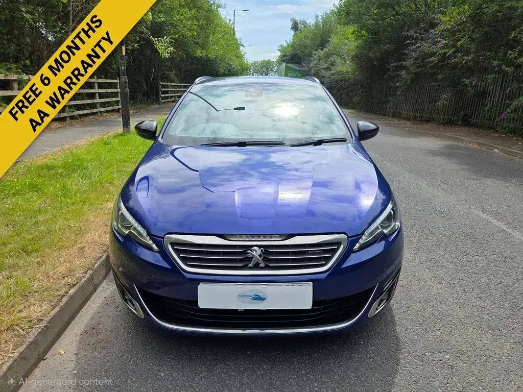 Used Peugeot 308 SW GT-line 150 HP (110 kW) 2015 Blue Estate