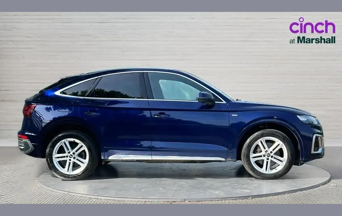 Used Audi Q5 S-Line 204 HP (150 kW) 2021 Blue SUV