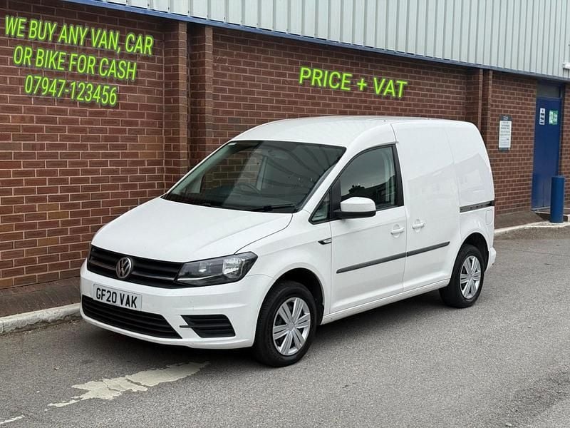 White Used 2020 VW Caddy Trendline MPV | £6,995 (Good price) - Image 1/4