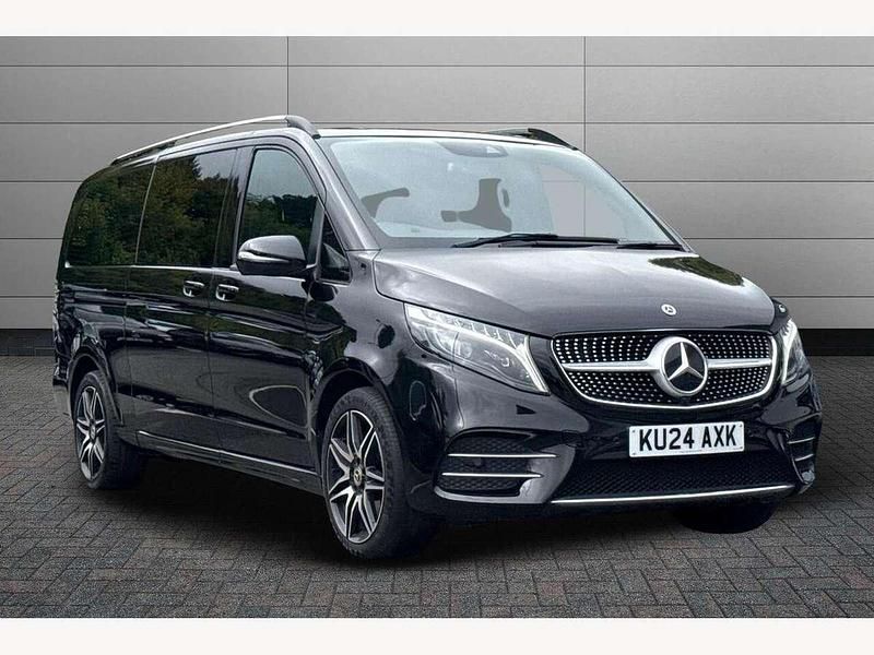 Obsidian black Used 2024 Mercedes V300 AMG line MPV | £67,050 (Fair price) - Image 1/4