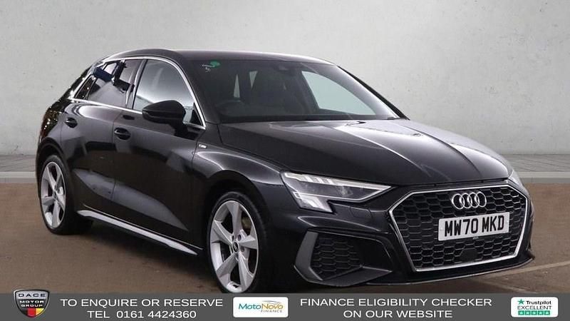 Black Used 2020 Audi A3 Sportback S-Line Hatchback | £15,970 (Fair price) - Image 1/4