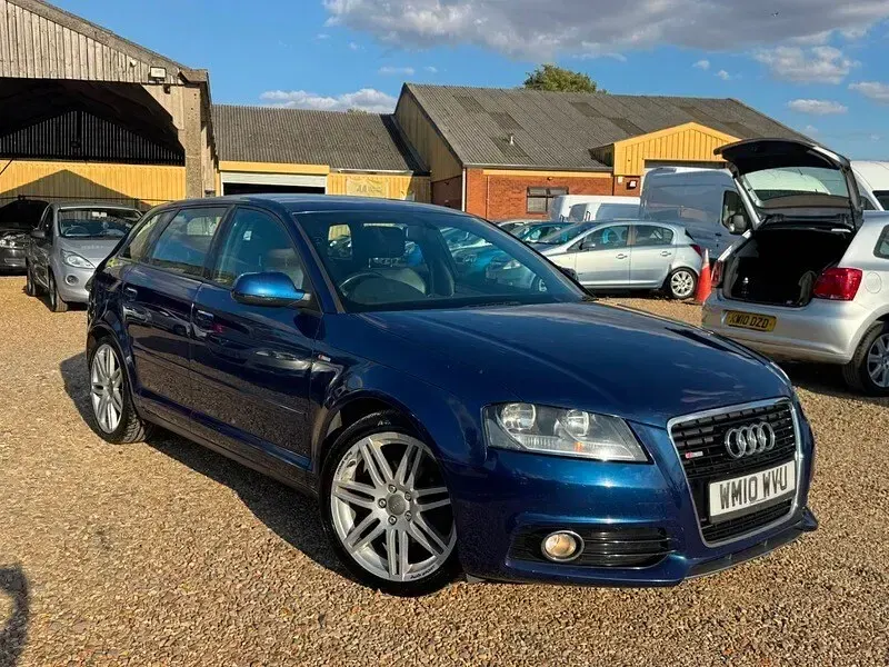 Used Audi A3 S-Line 2010 Blue Hatchback