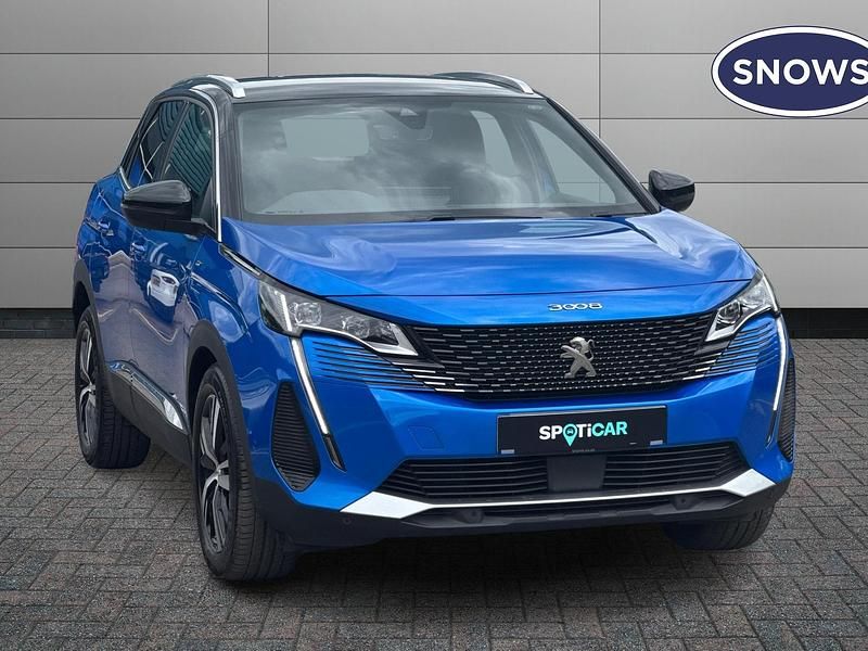 Blue Used 2022 Peugeot 3008 GT | £18,173 (Fair price) - Image 1/4