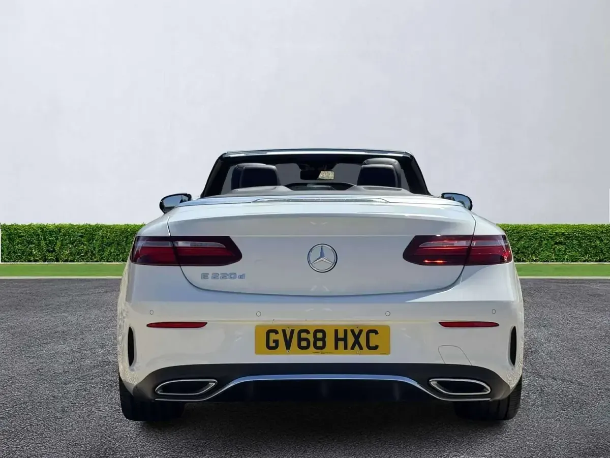 Used Mercedes E220 AMG line 2018 White Cabriolet