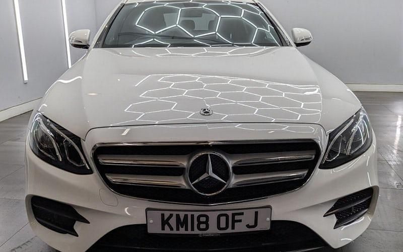 Used Mercedes E220 AMG line 194 HP (142 kW) 2018 White Estate