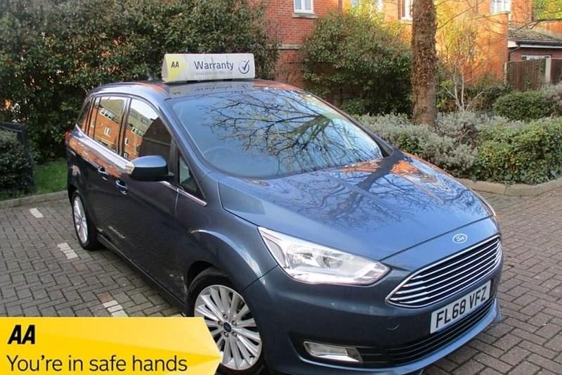 Used Ford Grand C-Max Titanium 120 HP (88 kW) 2018 Metallic blue MPV