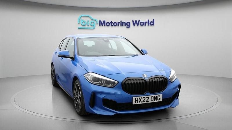 Used BMW 128 M Sport 265 HP (194 kW) 2022 Blue Hatchback