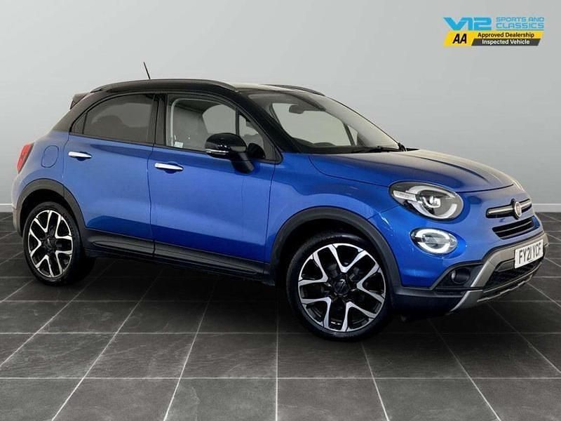 Blue Used 2021 Fiat 500X Cross Plus SUV | £10,495 (Fair price) - Image 1/2
