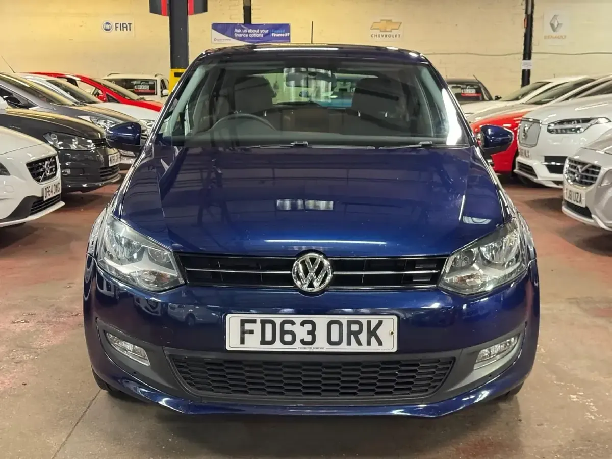 Begagnad VW Polo Edition 2014 Blå Halvkombi