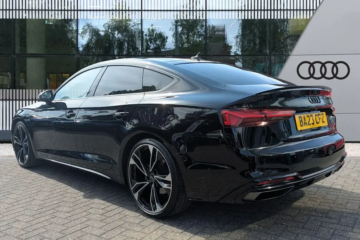 Used Audi A5 Sportback Black Edition 204 HP (150 kW) 2023 Black Hatchback