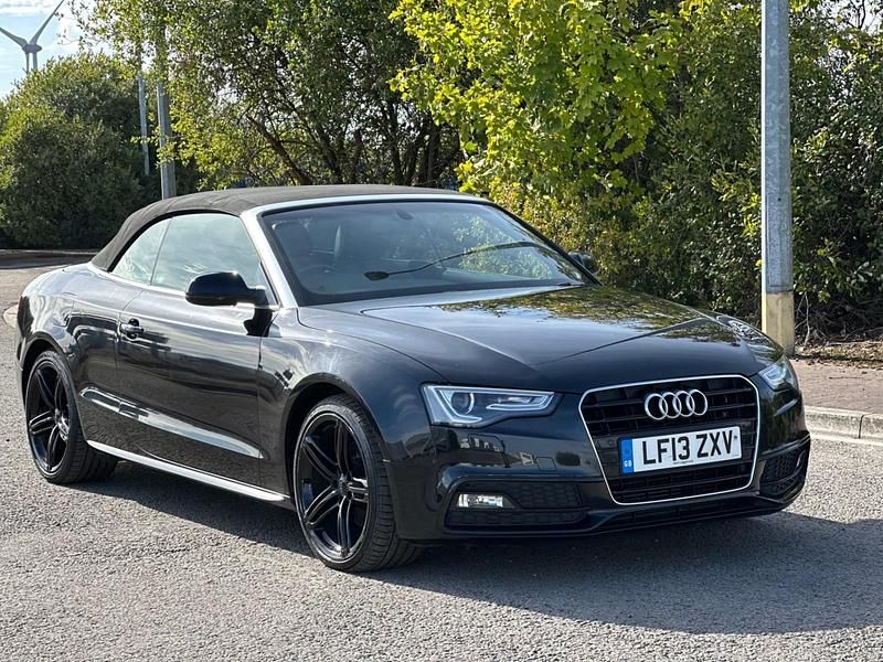 Black Used 2013 Audi A5 Cabriolet S-Line Cabriolet | £5,995 (Good price) - Image 1/4