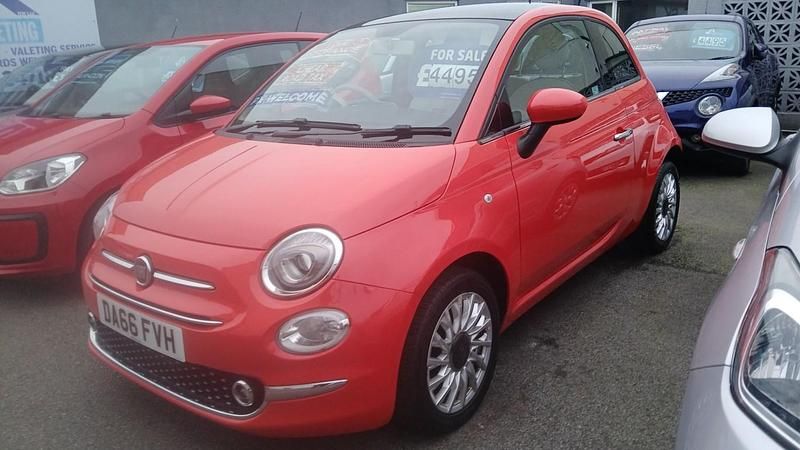 Used Fiat 500 Lounge 69 HP (50 kW) 2016 Pink Hatchback
