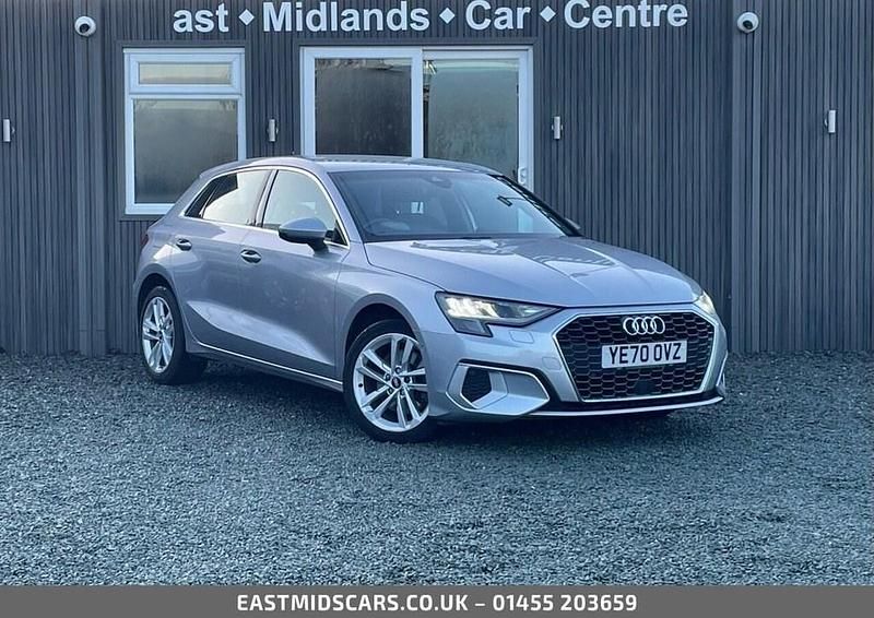 Silver Used 2020 Audi A3 Sportback Sport Hatchback | £14,995 (Fair price) - Image 1/4