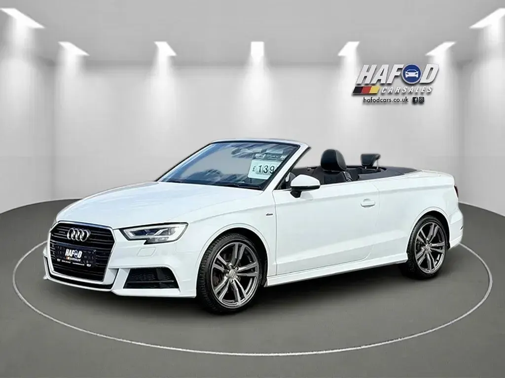 Used Audi A3 Cabriolet S-Line 150 HP (110 kW) 2017 White Cabriolet