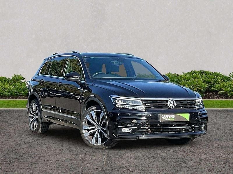 Black Used 2020 VW Tiguan R-line SUV | £22,795 (Fair price) - Image 1/4