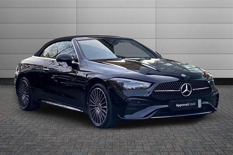 Used Mercedes CLE220 AMG Line Premium 197 HP (144 kW) 2025 Obsidian black Cabriolet
