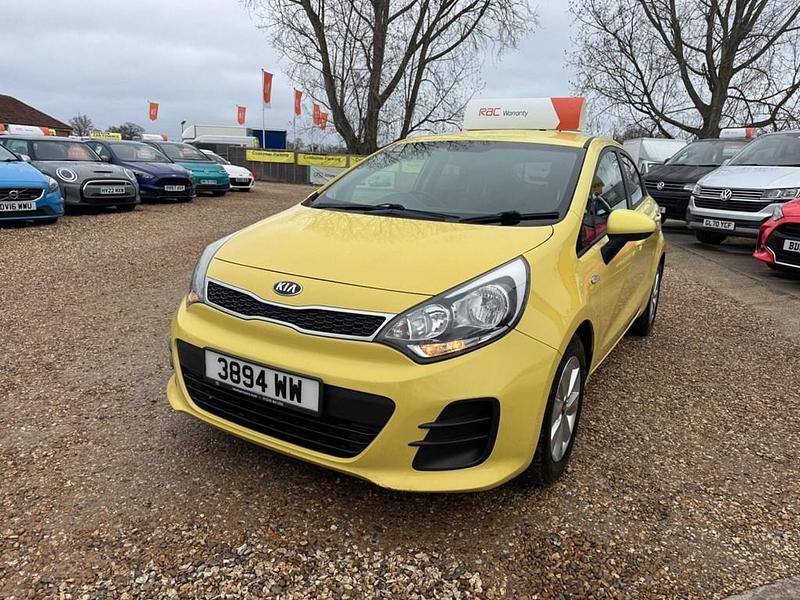 Used Kia Rio 2015 Yellow Hatchback