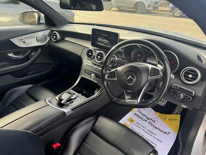 Used Mercedes C300 AMG line 245 HP (180 kW) 2017 Silver Coupe
