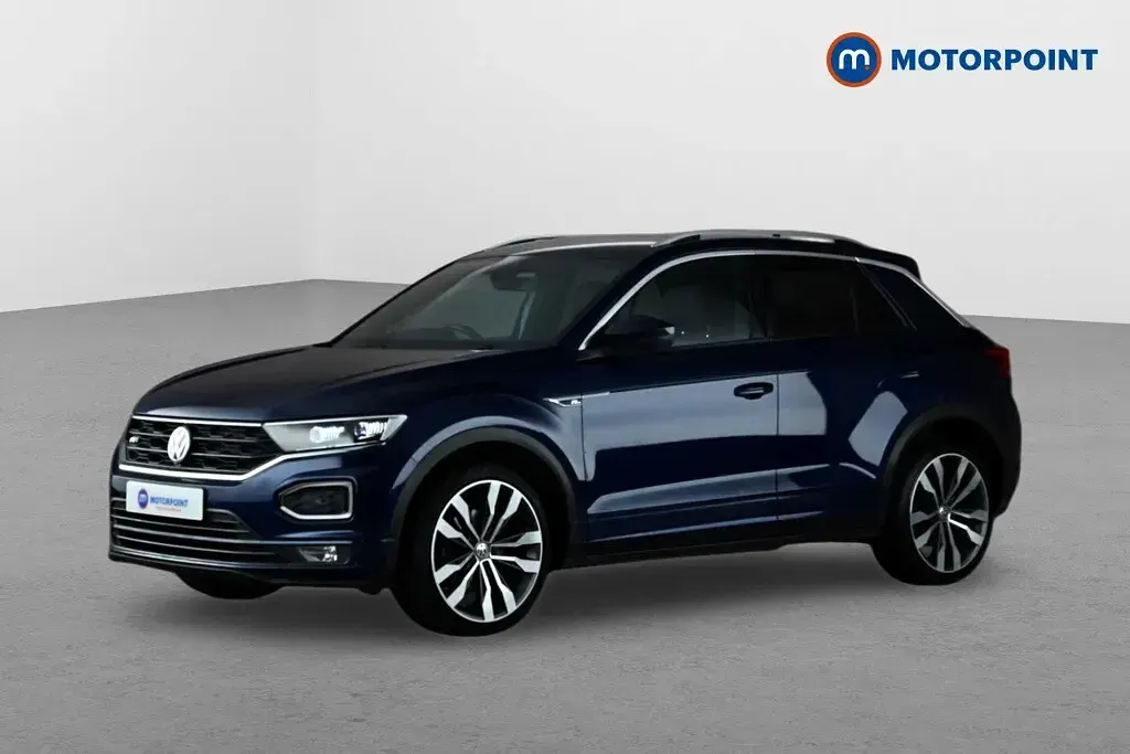 Used VW T-Roc R-line 150 HP (110 kW) 2020 Blue SUV
