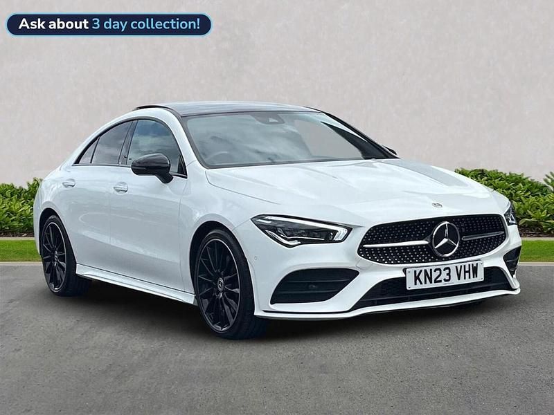 White Used 2023 Mercedes CLA220 AMG Line Premium Plus Sedan | £28,799 (Fair price) - Image 1/4
