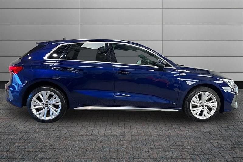 Used Audi A3 e-tron S-Line 204 HP (150 kW) 2021 Navarra blue Hatchback