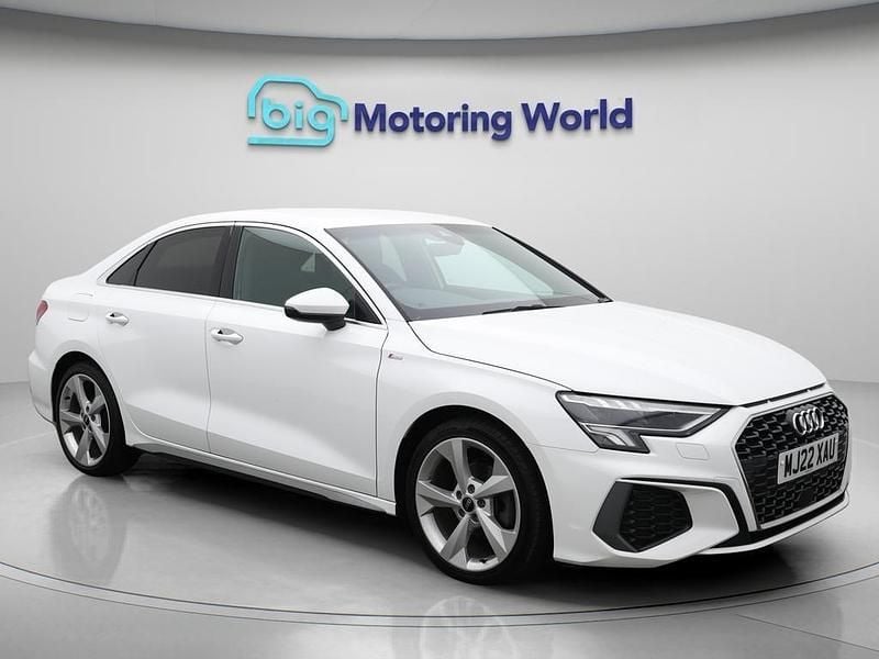 White Used 2022 Audi A3 S-Line Sedan | £15,500 (Good price) - Image 1/4