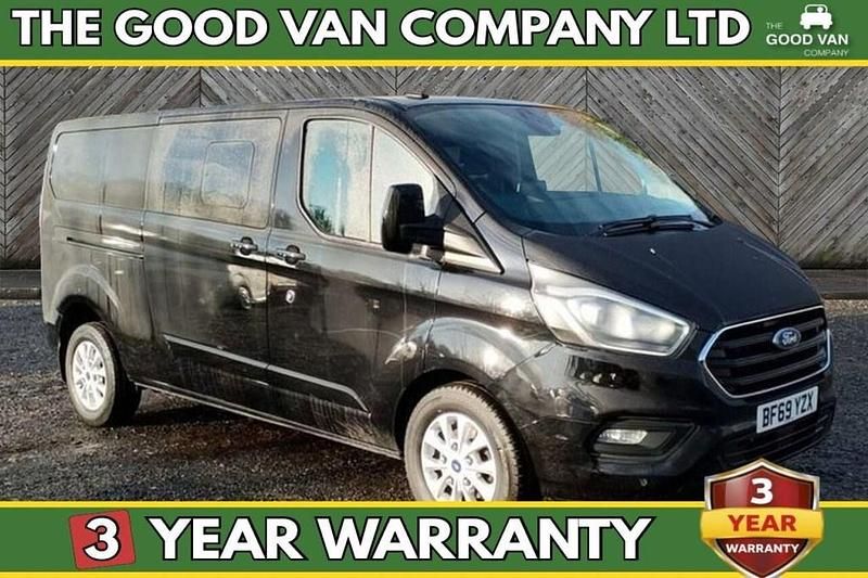 Used Ford Transit Custom Limited 130 HP (95 kW) 2019 Black Van
