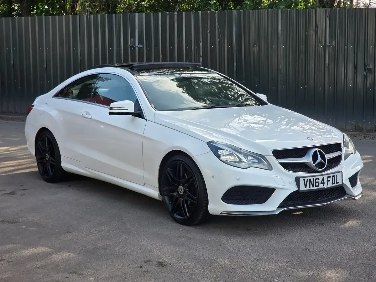 Used Mercedes E220 AMG 2014 White Coupe