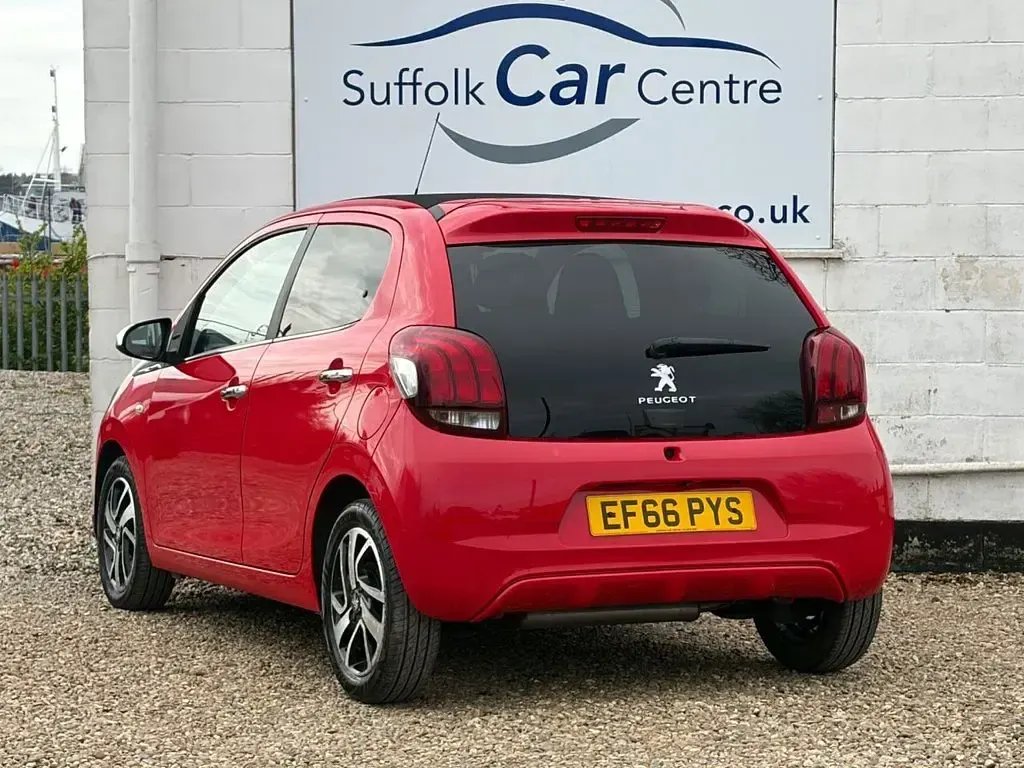 Used Peugeot 108 Allure Top 82 HP (60 kW) 2016 Red Hatchback