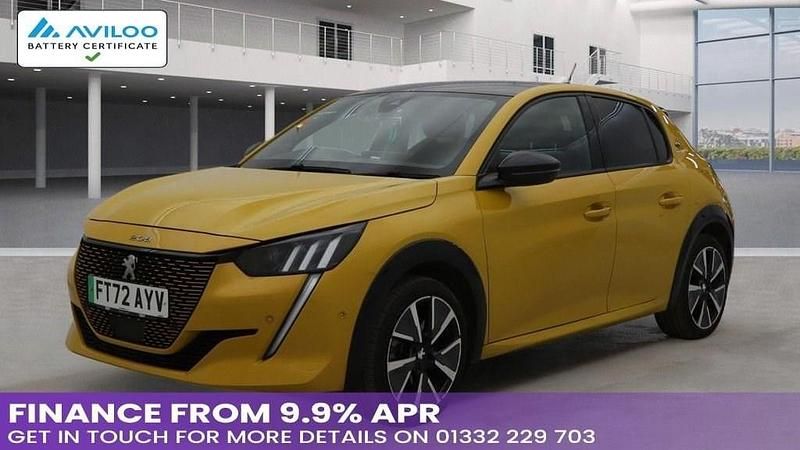 Used Peugeot e-208 GTi 100 kW (136 HP) 2023 Yellow Hatchback