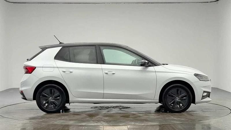 Used Skoda Fabia Colour Edition 85 HP (62 kW) 2024 Moon white metallic black magic pearl effect Hatchback