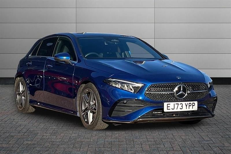 Spectral blue Used 2023 Mercedes A180 Executive Hatchback | £22,490 (Fair price) - Image 1/4
